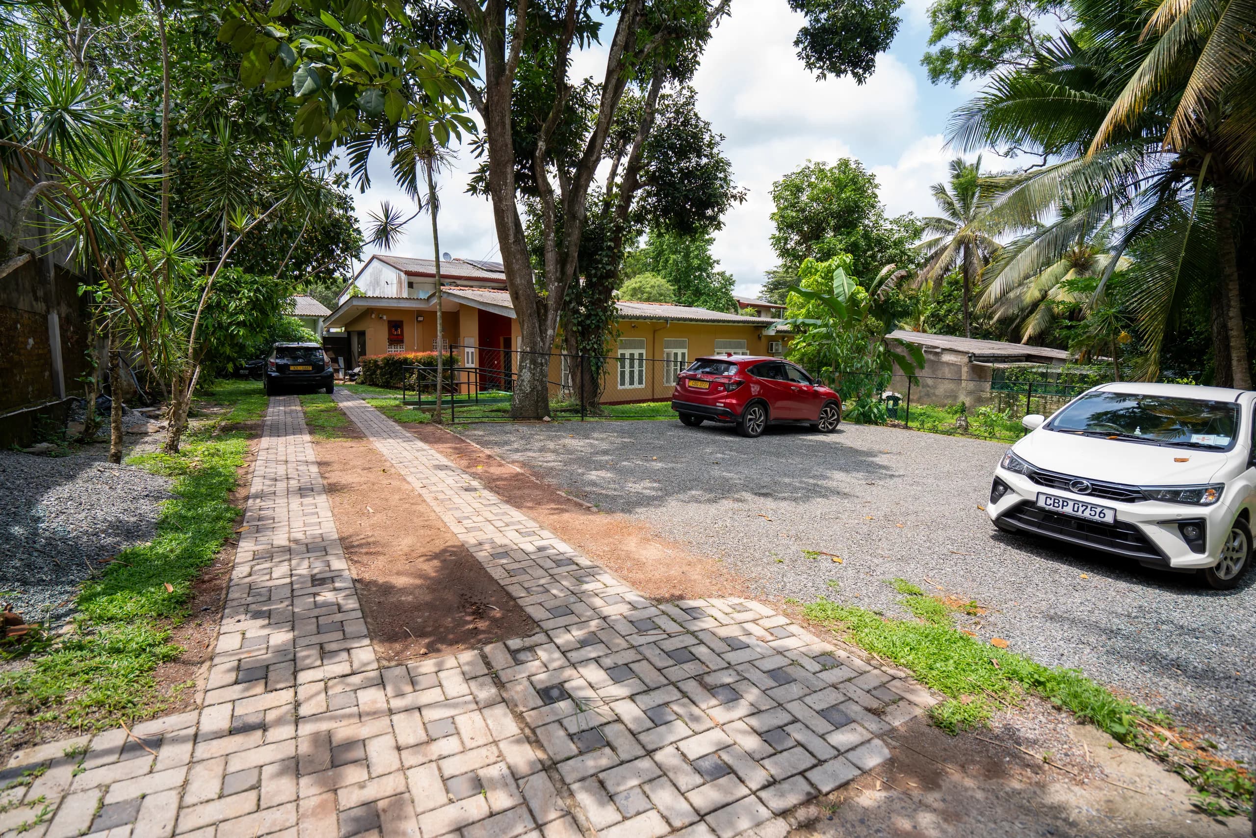 On-site car park and entrance