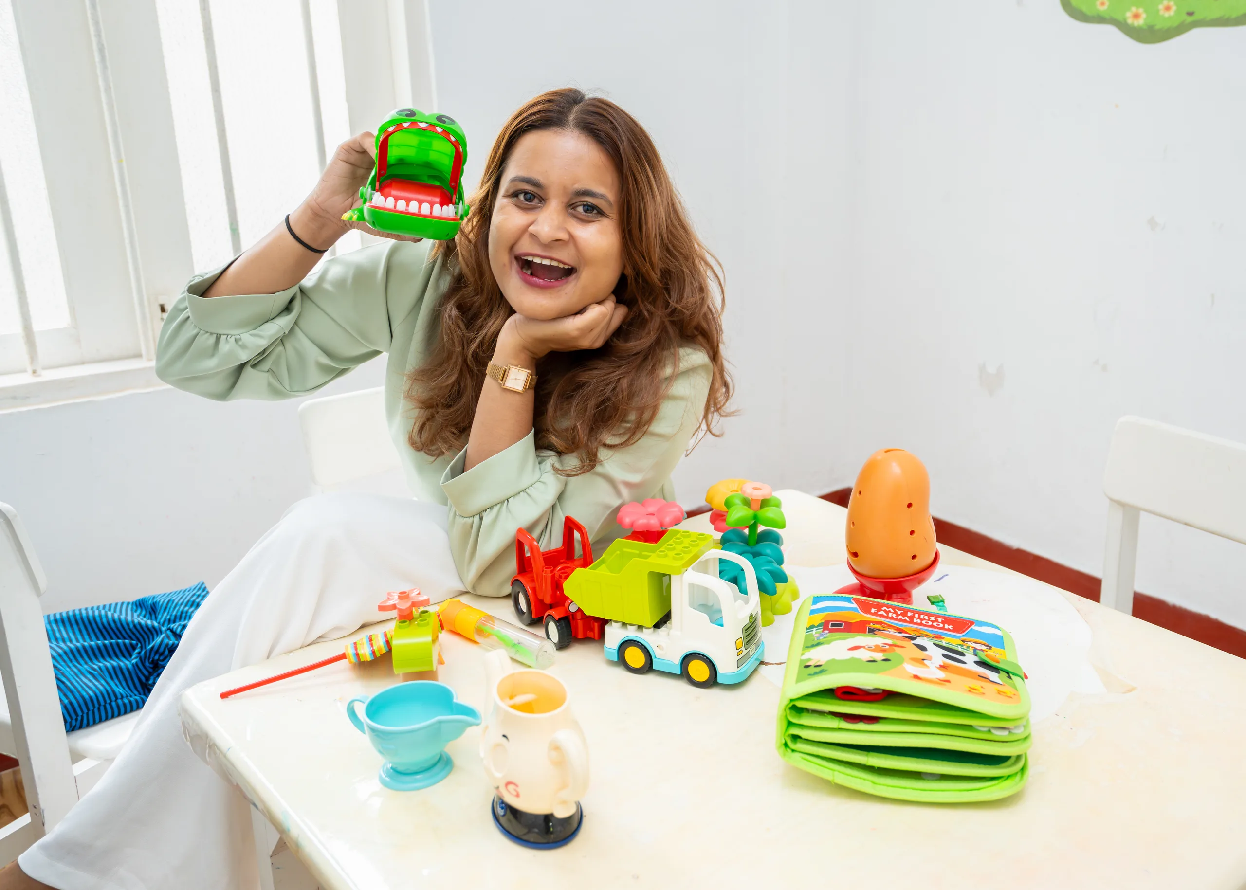 Play materials used during therapy sessions
