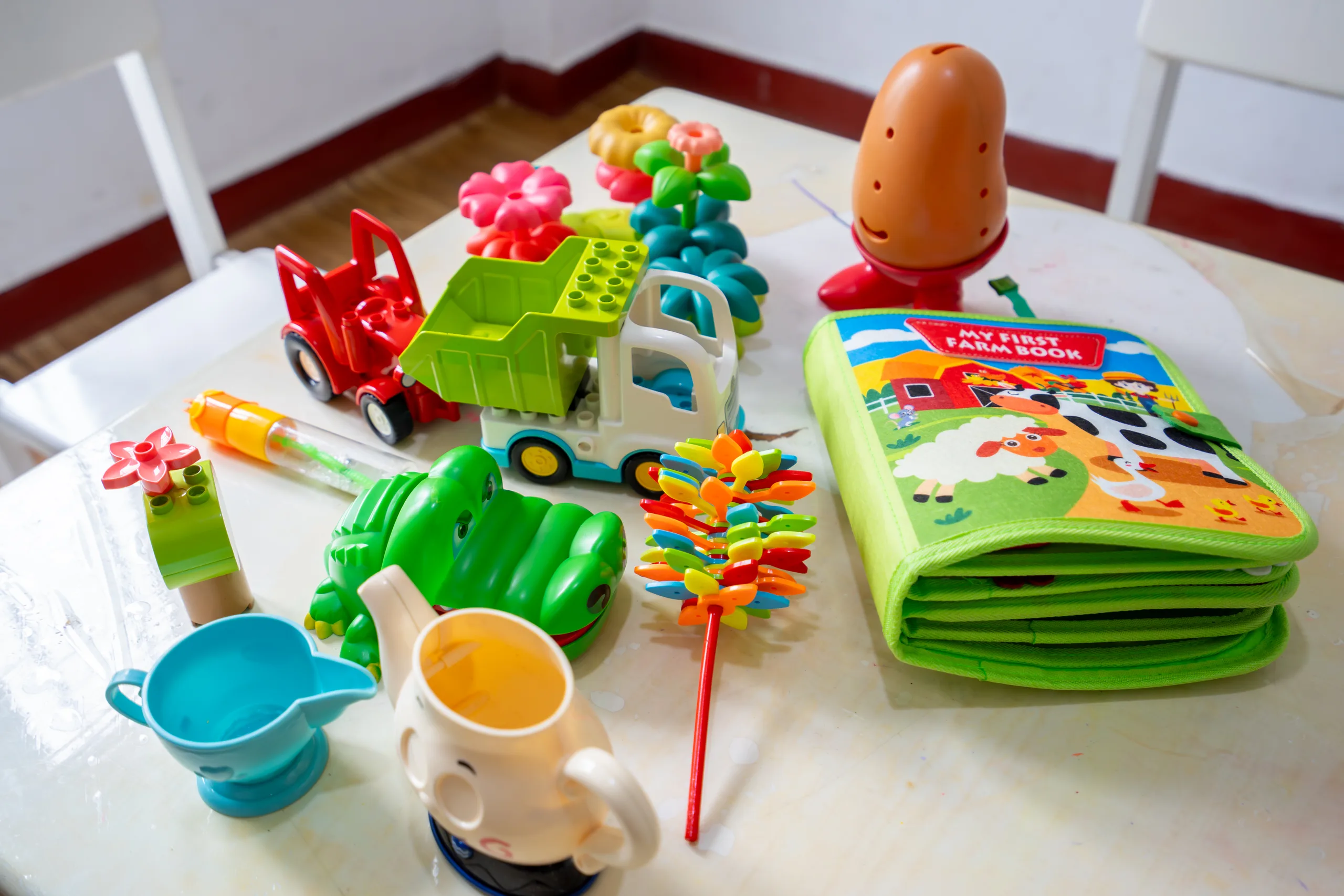 Toys used in play-based therapy